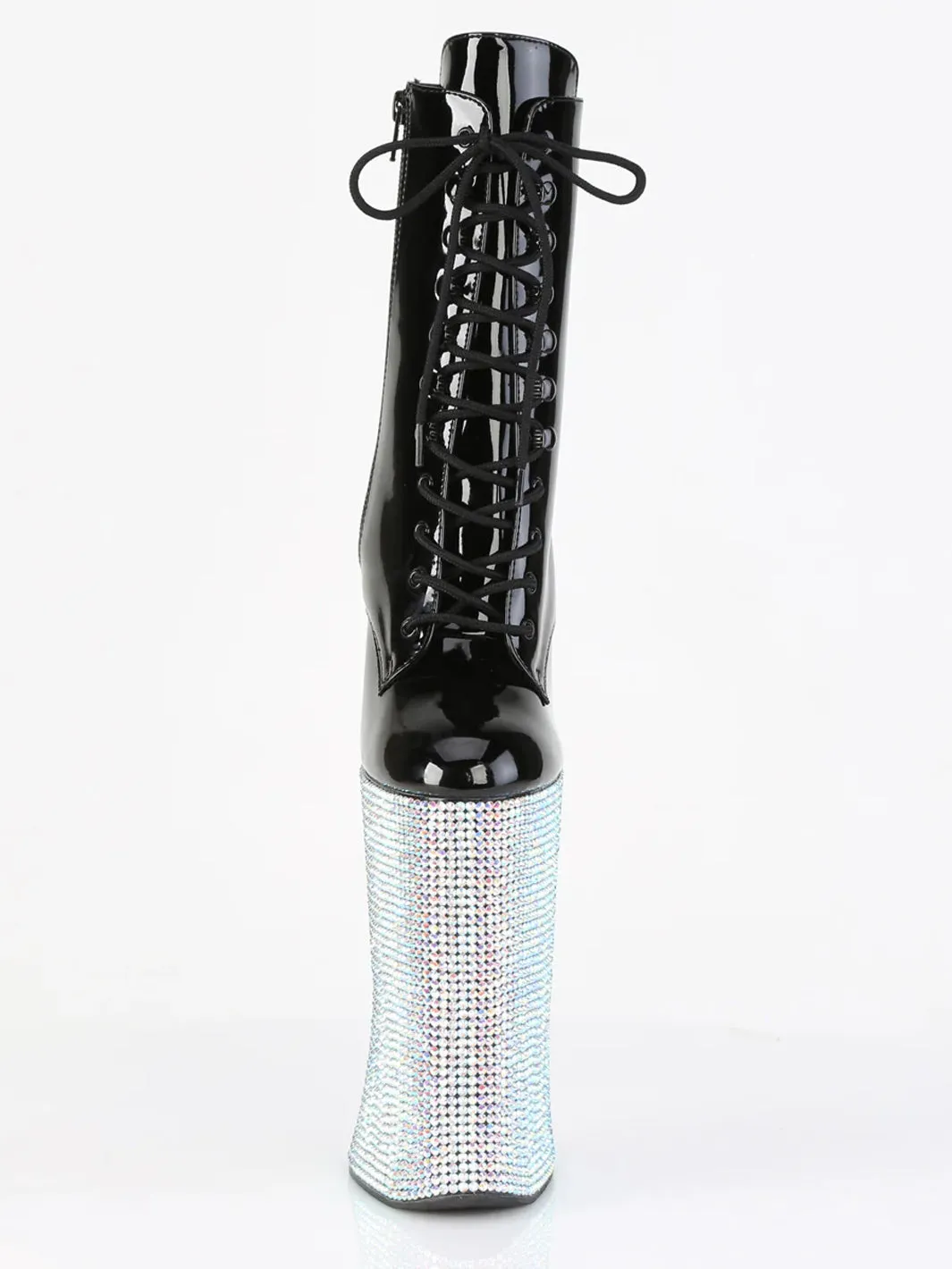 FORBIDDEN-1020BEJ BLACK PATENT/SILVER ✰ PRE ORDER ✰