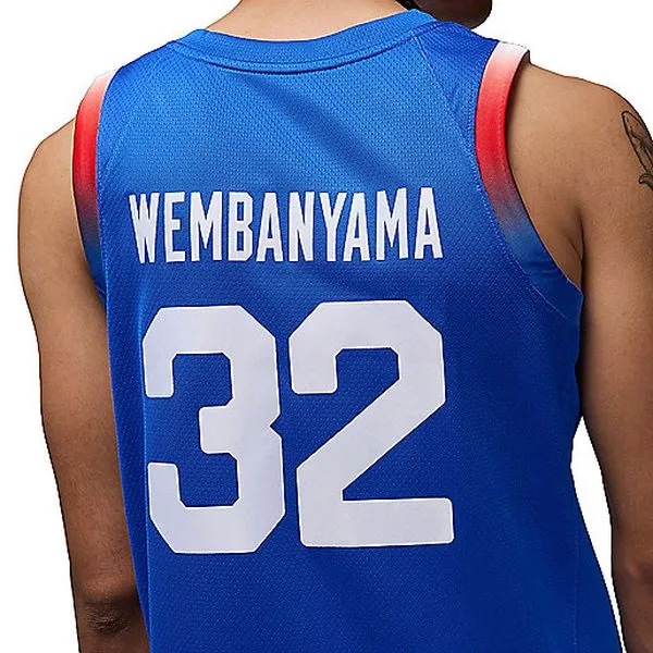 FRA M NK LMTD JSY RD NN OLY24 Maillot de basketball homme NIKE