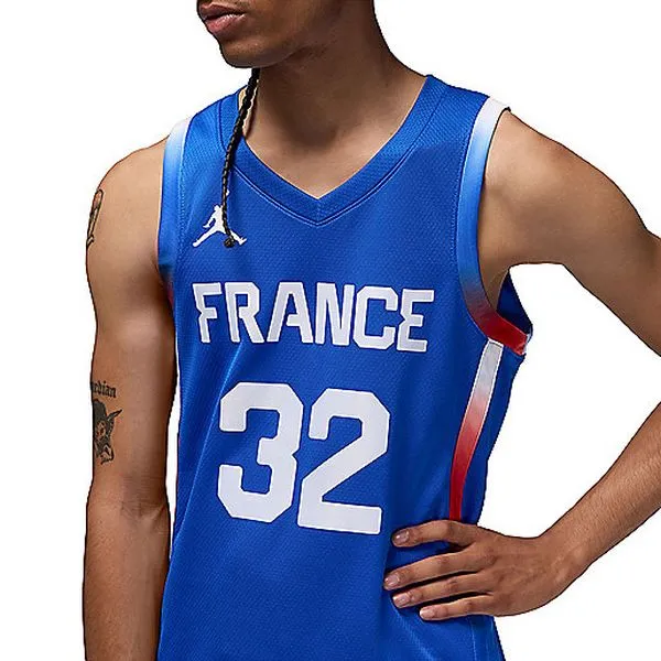FRA M NK LMTD JSY RD NN OLY24 Maillot de basketball homme NIKE