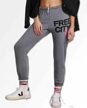 Free City Large Sweatpants Grey Pink