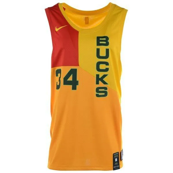 GIANNIS ANTETOKOUNMPO Milwaukee Bucks Autographed City Edition Jersey FANATICS
