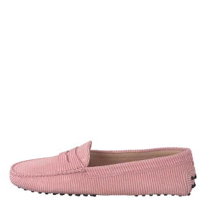 Gommino Suede Loafers Light Pink