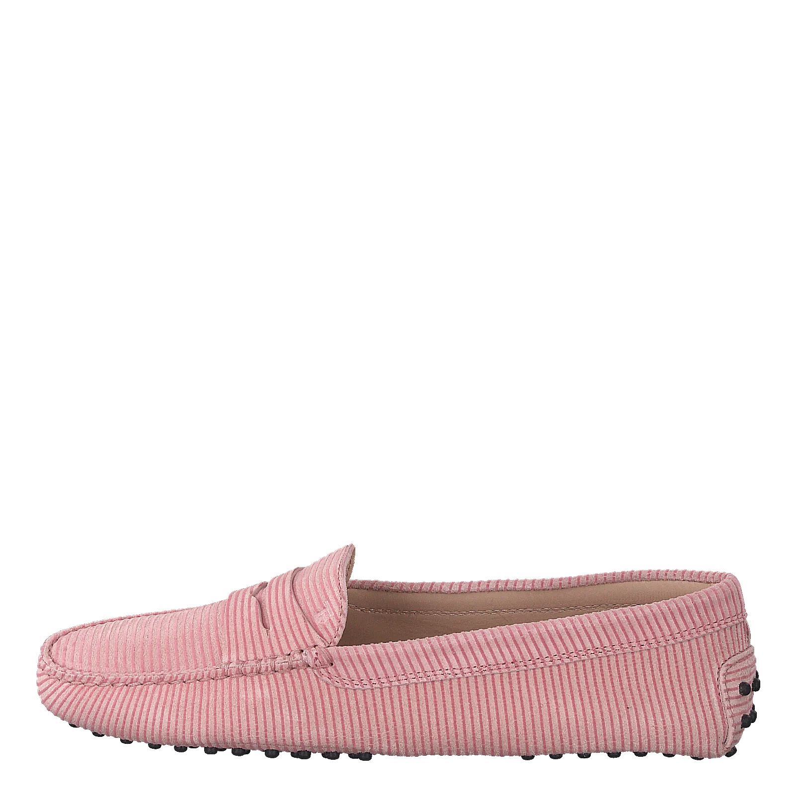 Gommino Suede Loafers Light Pink