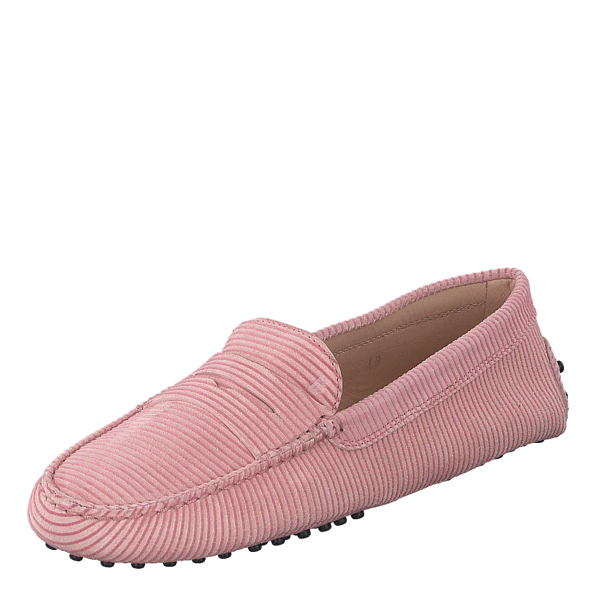Gommino Suede Loafers Light Pink
