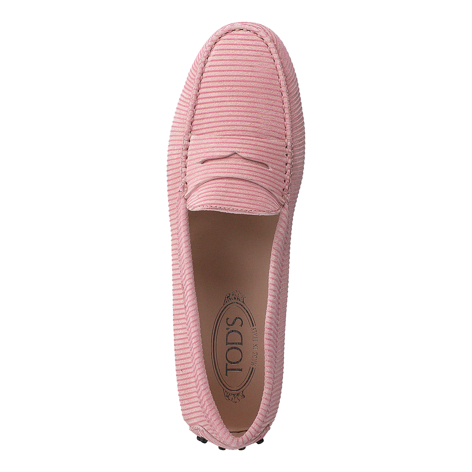 Gommino Suede Loafers Light Pink