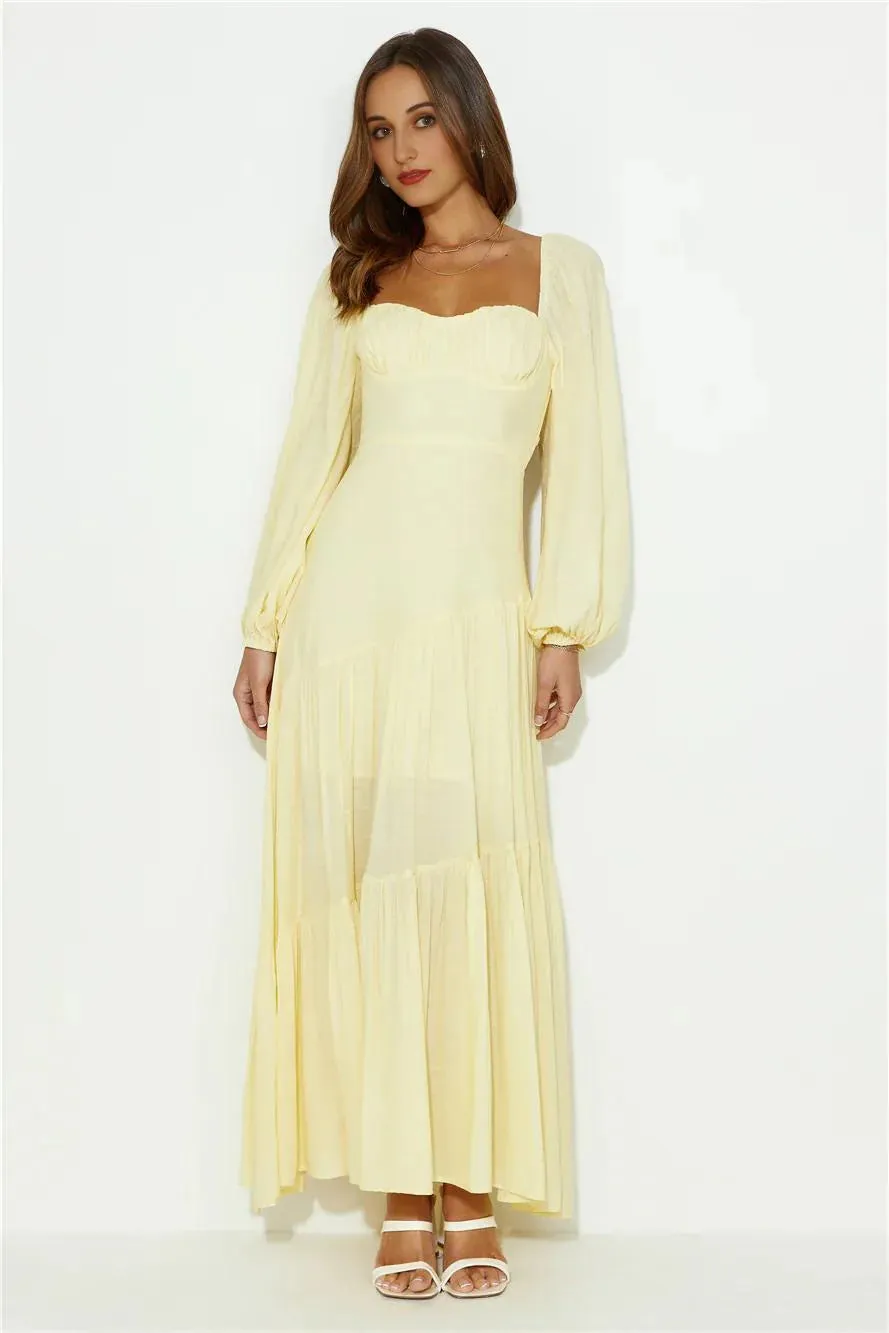 Good To Feel Maxi Dress Yellow