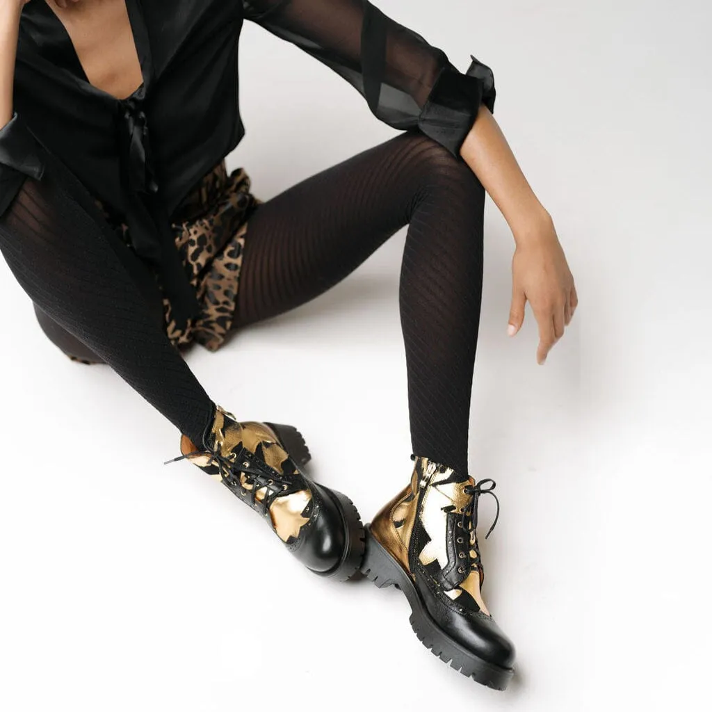 Hatter Platform - Gold & Black