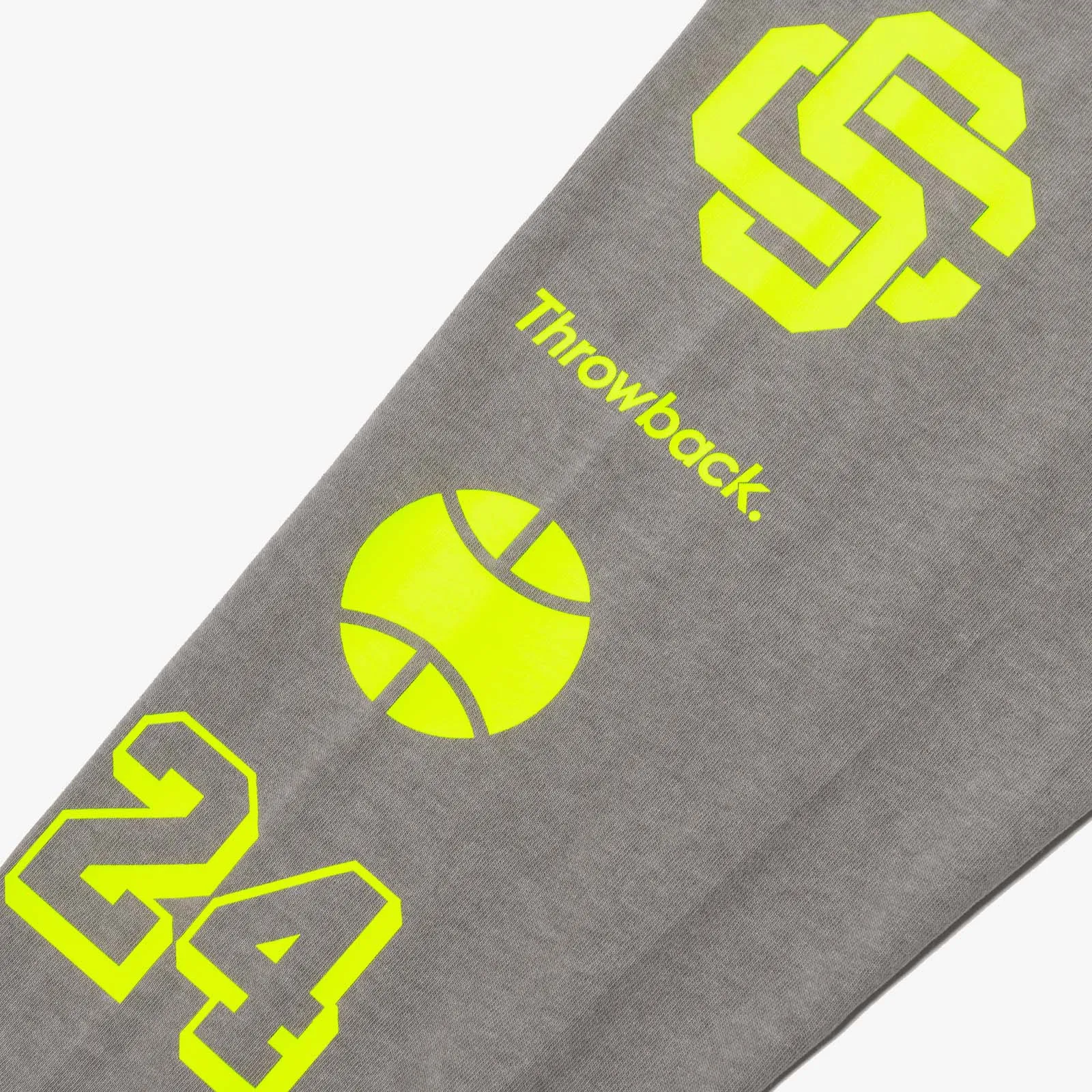 Headline Melbourne Long  Sleeve Oversized T-Shirt  - Washed Grey