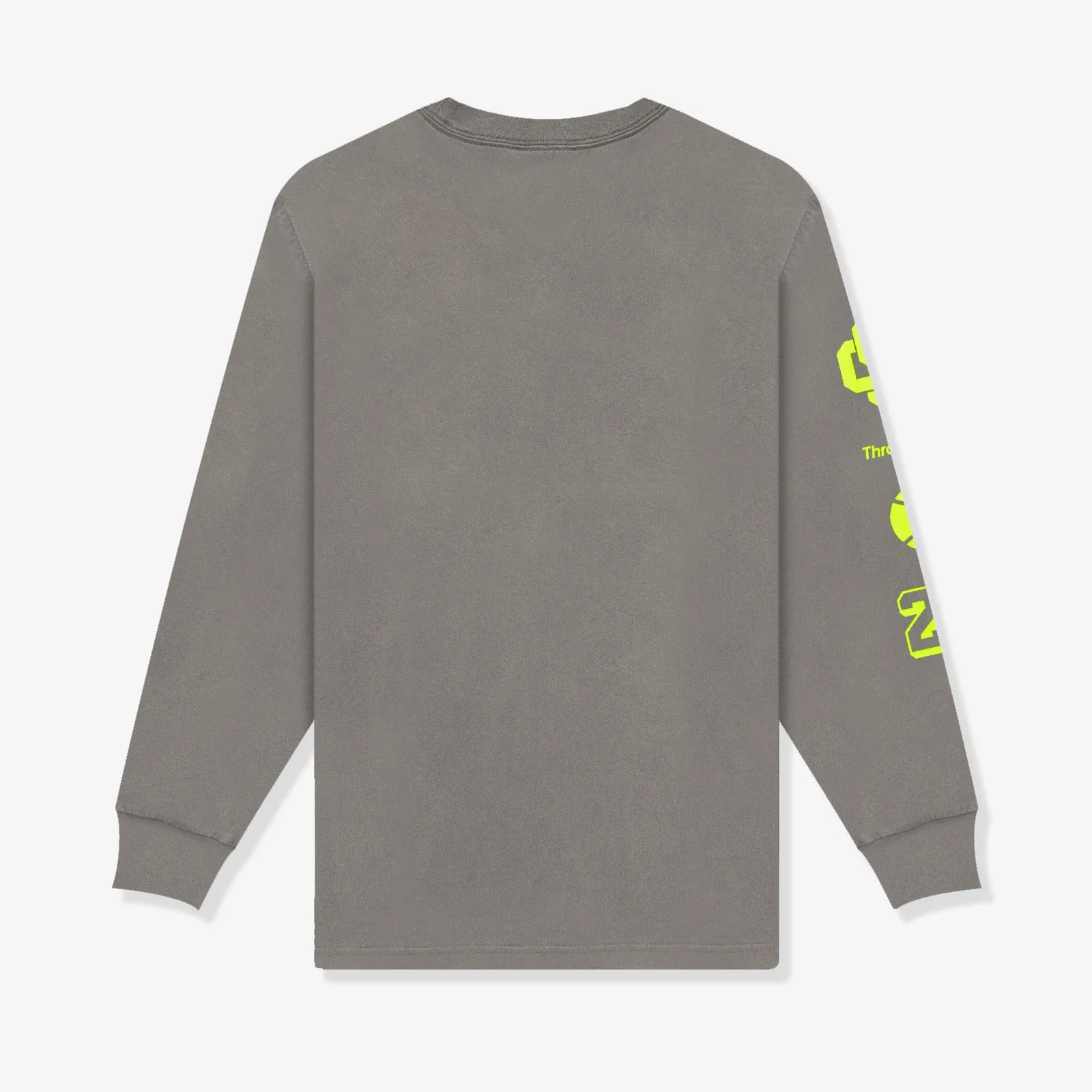 Headline Melbourne Long  Sleeve Oversized T-Shirt  - Washed Grey