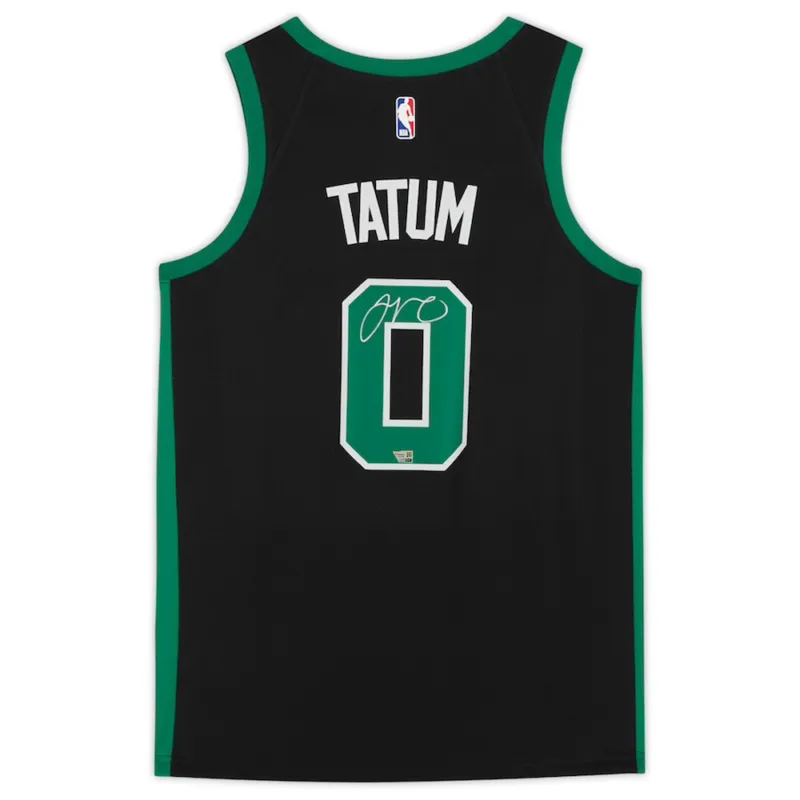 Jayson Tatum Autographed Celtics Black Statement Edition Nike Jersey Fanatics