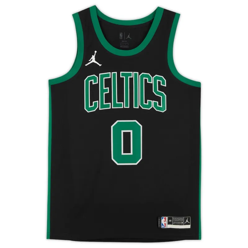 Jayson Tatum Autographed Celtics Black Statement Edition Nike Jersey Fanatics