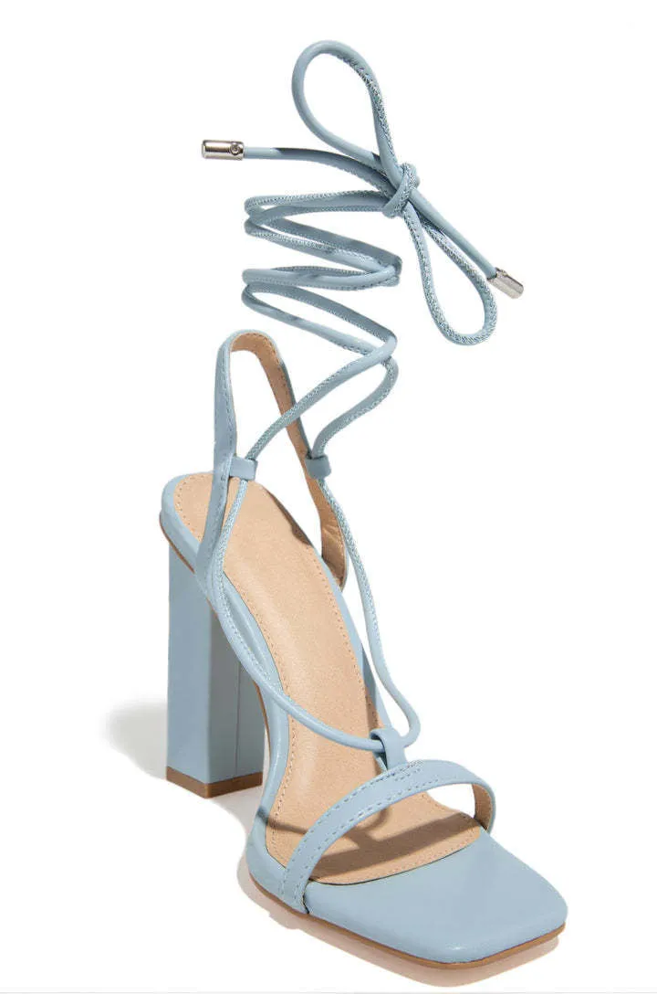 Lace-up Strappy Leather Sandals