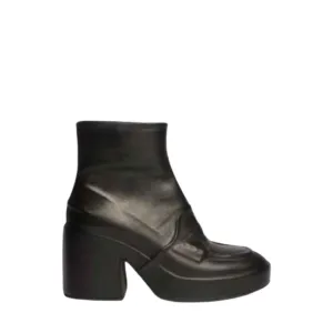 Leather Ankle Platform Boots Berlino