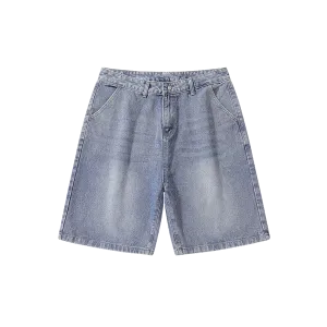Light-colored denim shorts-D60 | Inspanda