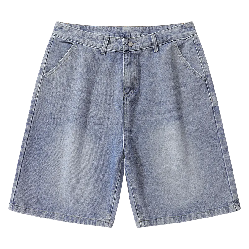 Light-colored denim shorts-D60 | Inspanda