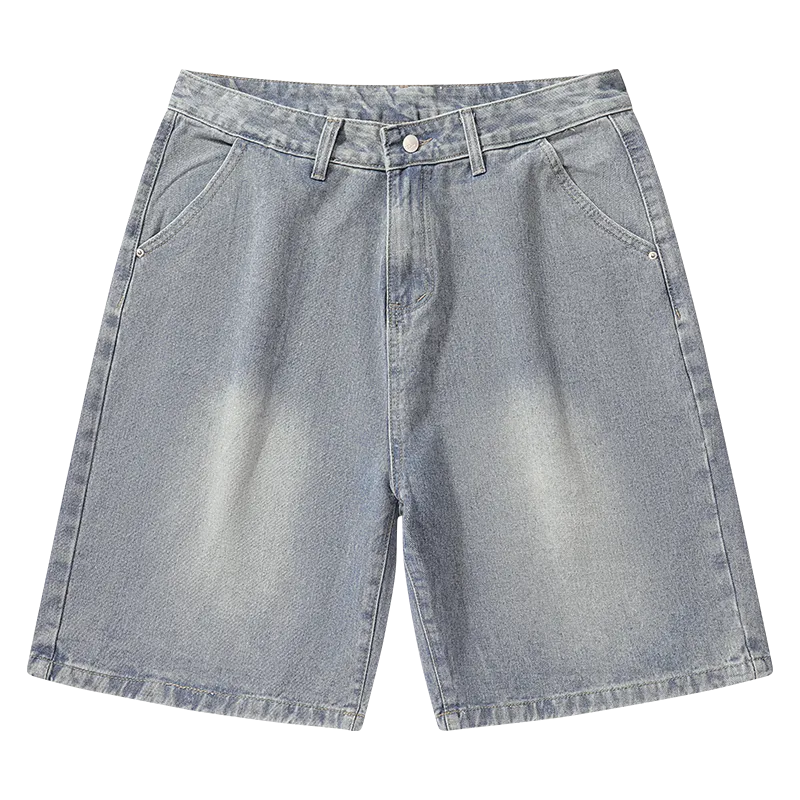 Light-colored denim shorts-D60 | Inspanda