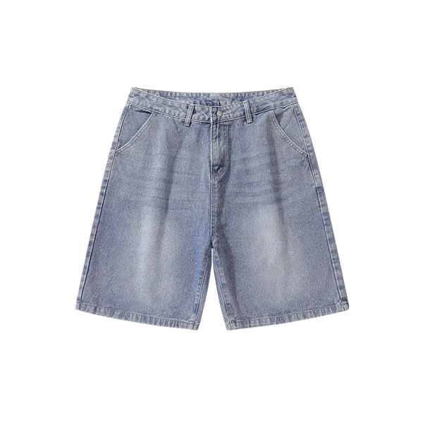 Light-colored denim shorts-D60 | Inspanda
