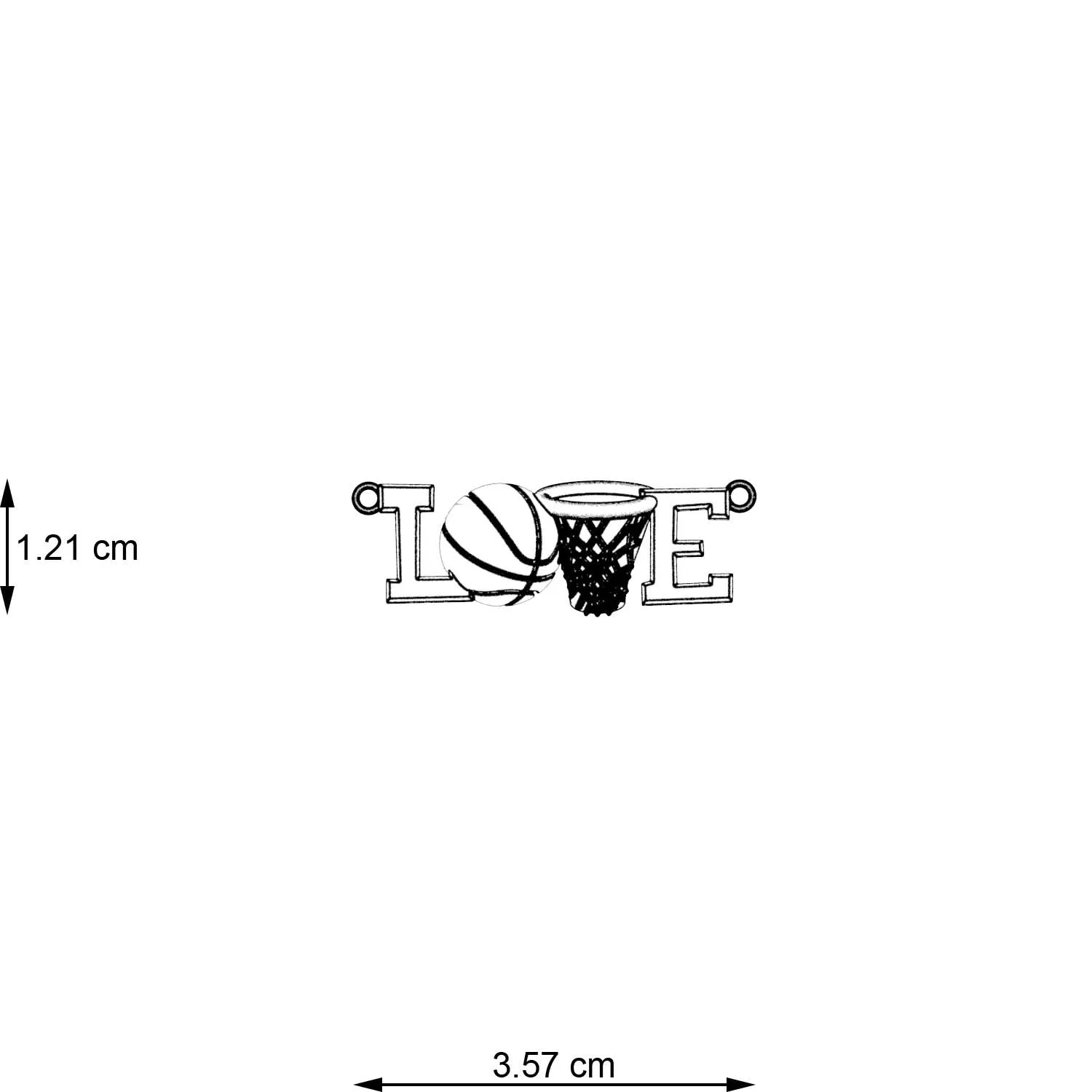 Love Basketball Necklace