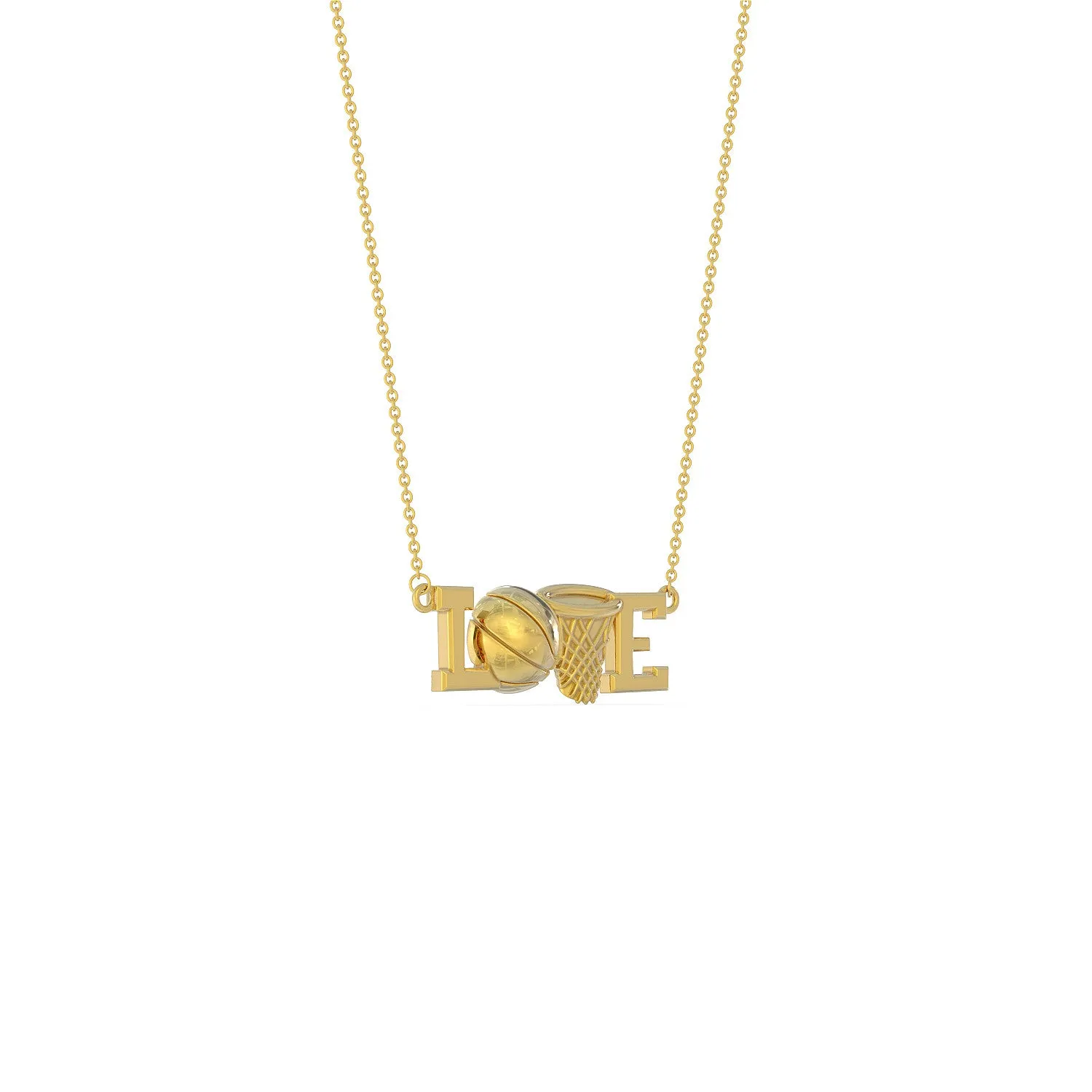 Love Basketball Necklace