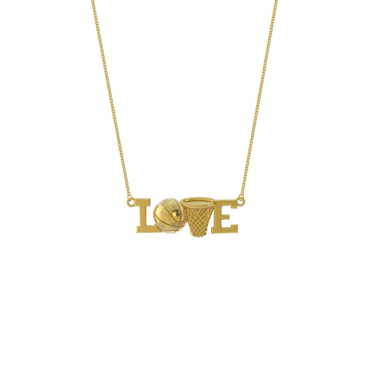 Love Basketball Necklace
