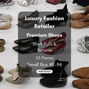 Luxury Fashion Retailer | Premium Shoes | Shelf Pulls & Returns | 25 Pieces | Small Box #E-96