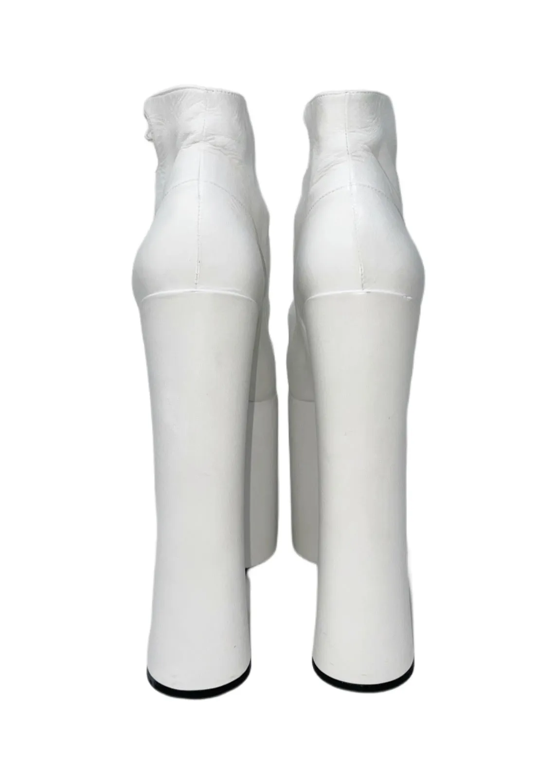 Marc Jacobs White Tripon Platform Boots, AW22, 41 EU / US 11