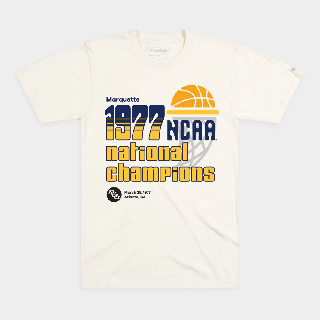 Marquette Basketball 1977 National Champs Tee
