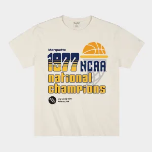 Marquette Basketball 1977 National Champs Vintage Heavyweight Tee