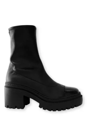 Martini Platform Moto Boot | Black