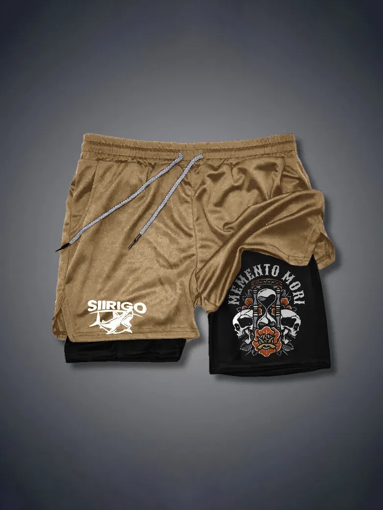 Memento Mori 2 In 1 GYM PERFORMANCE SHORTS
