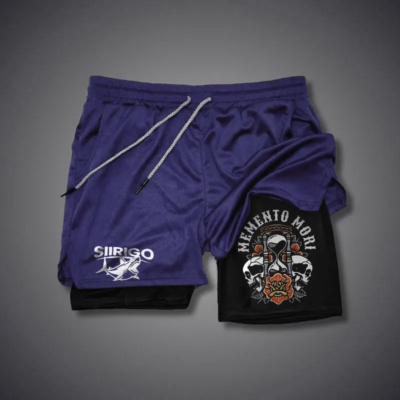 Memento Mori 2 In 1 GYM PERFORMANCE SHORTS
