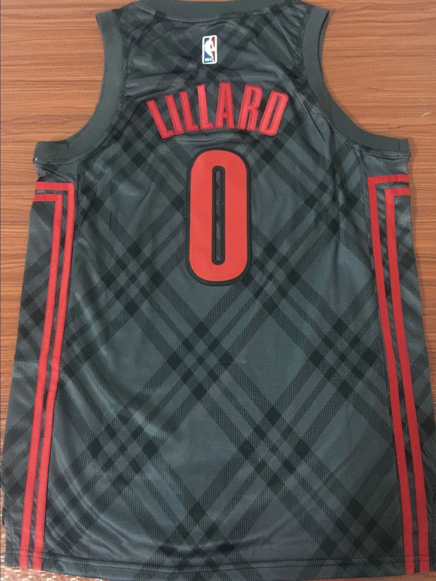 Men 0 Damian Lillard Jersey Rip City Black Portland Trail Blazers Fanatics