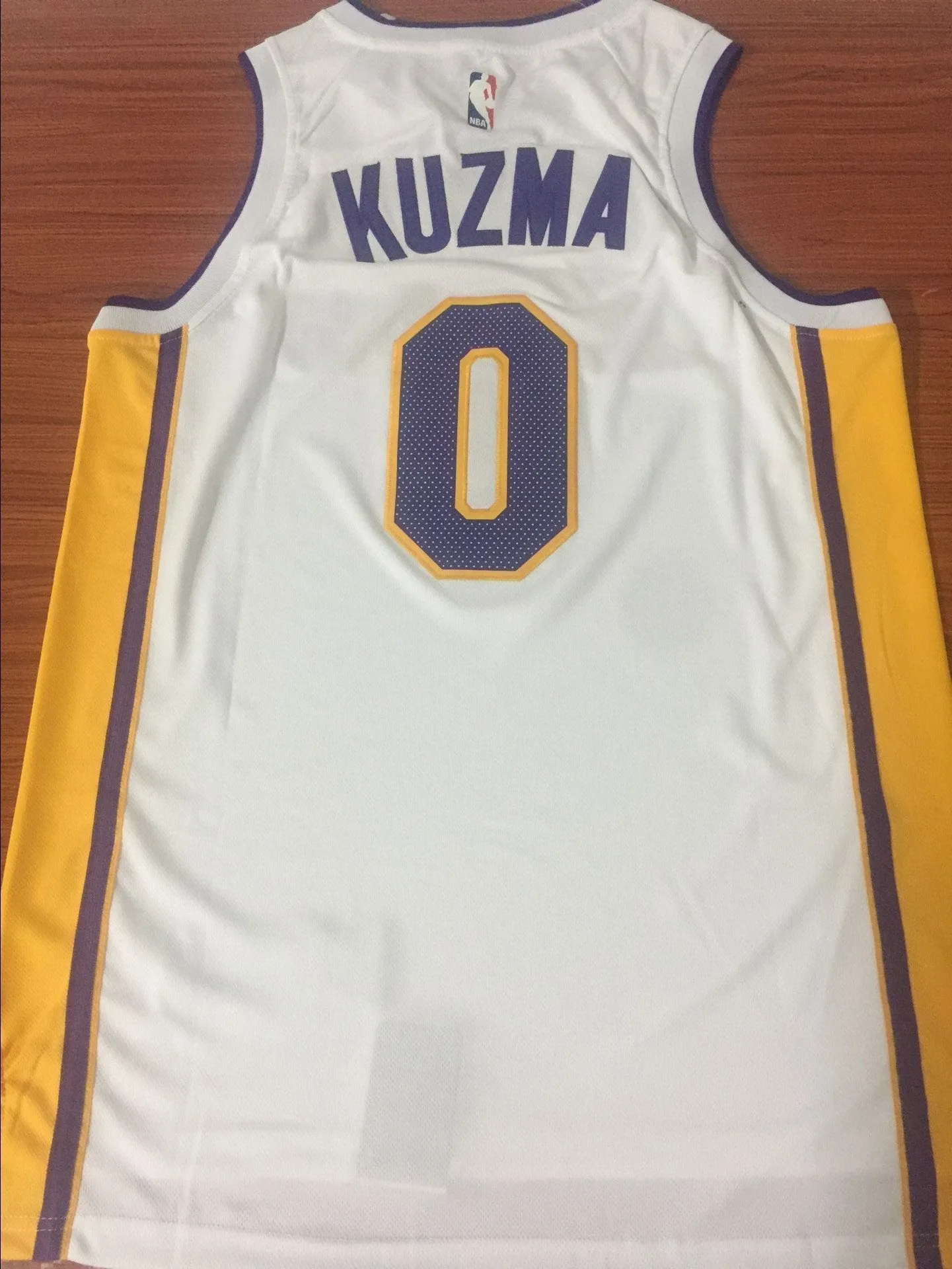 Men 0 Kyle Kuzma Jersey White Los Angeles Lakers Jersey Fanatics
