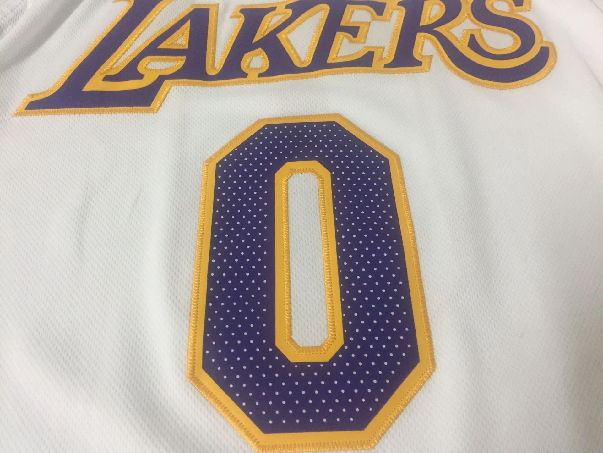 Men 0 Kyle Kuzma Jersey White Los Angeles Lakers Jersey Fanatics