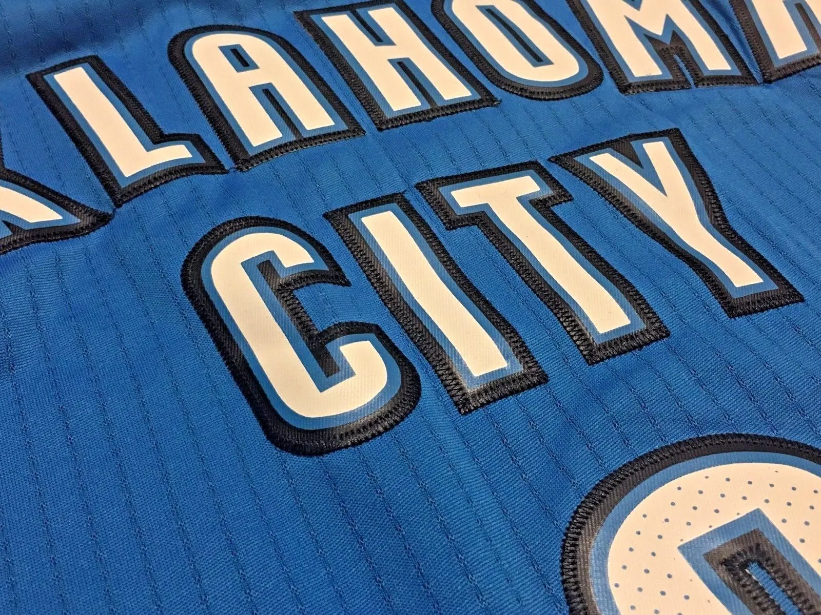Men 0 Russell Westbrook Jersey Blue Oklahoma City Thunder Jersey Swingman