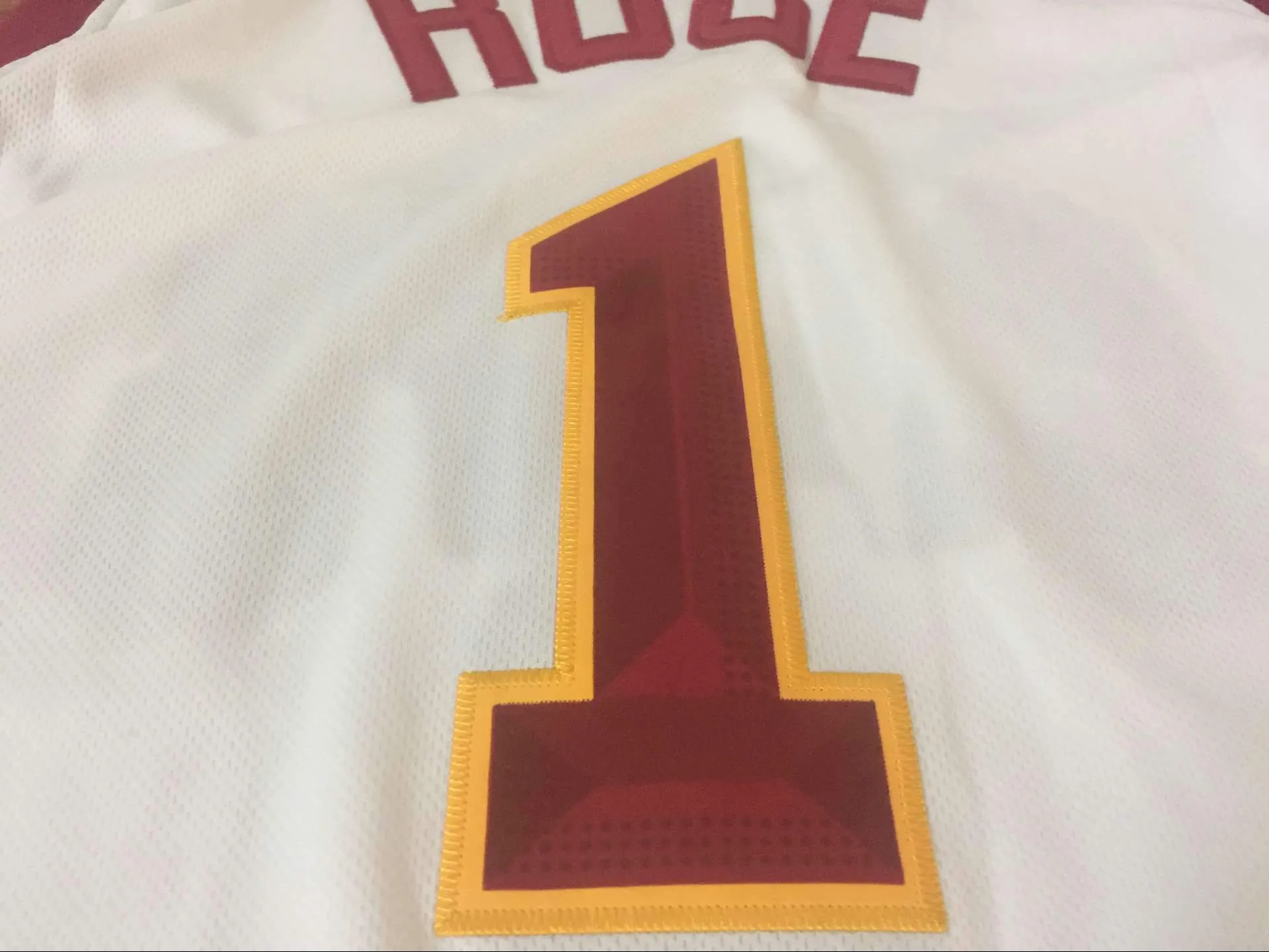 Men 1 Derrick Rose Jersey White Cleveland Cavaliers Jersey Swingman Fanatics