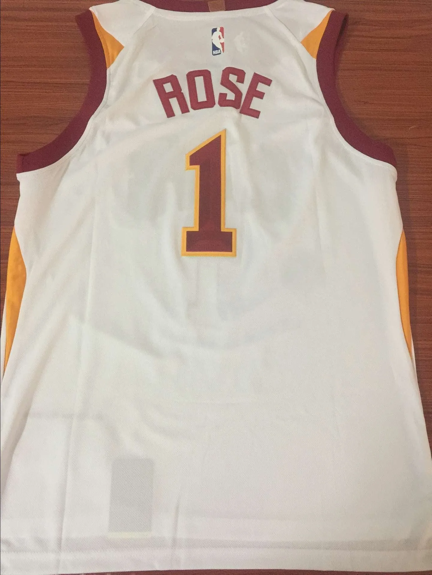 Men 1 Derrick Rose Jersey White Cleveland Cavaliers Jersey Swingman Fanatics