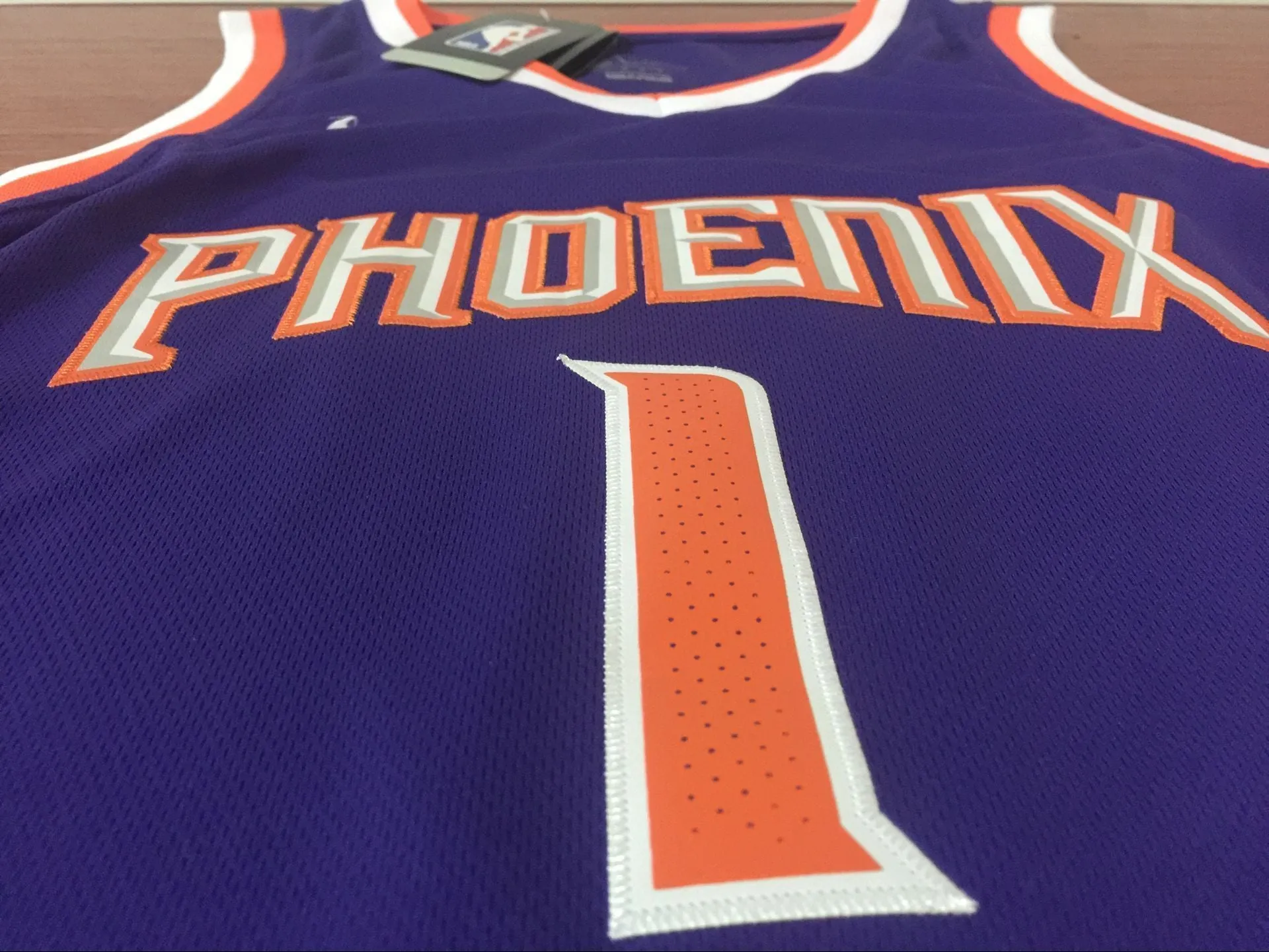 Men 1 Devin Booker Jersey Purple Phoenix Suns Swingman Jersey Fanatics