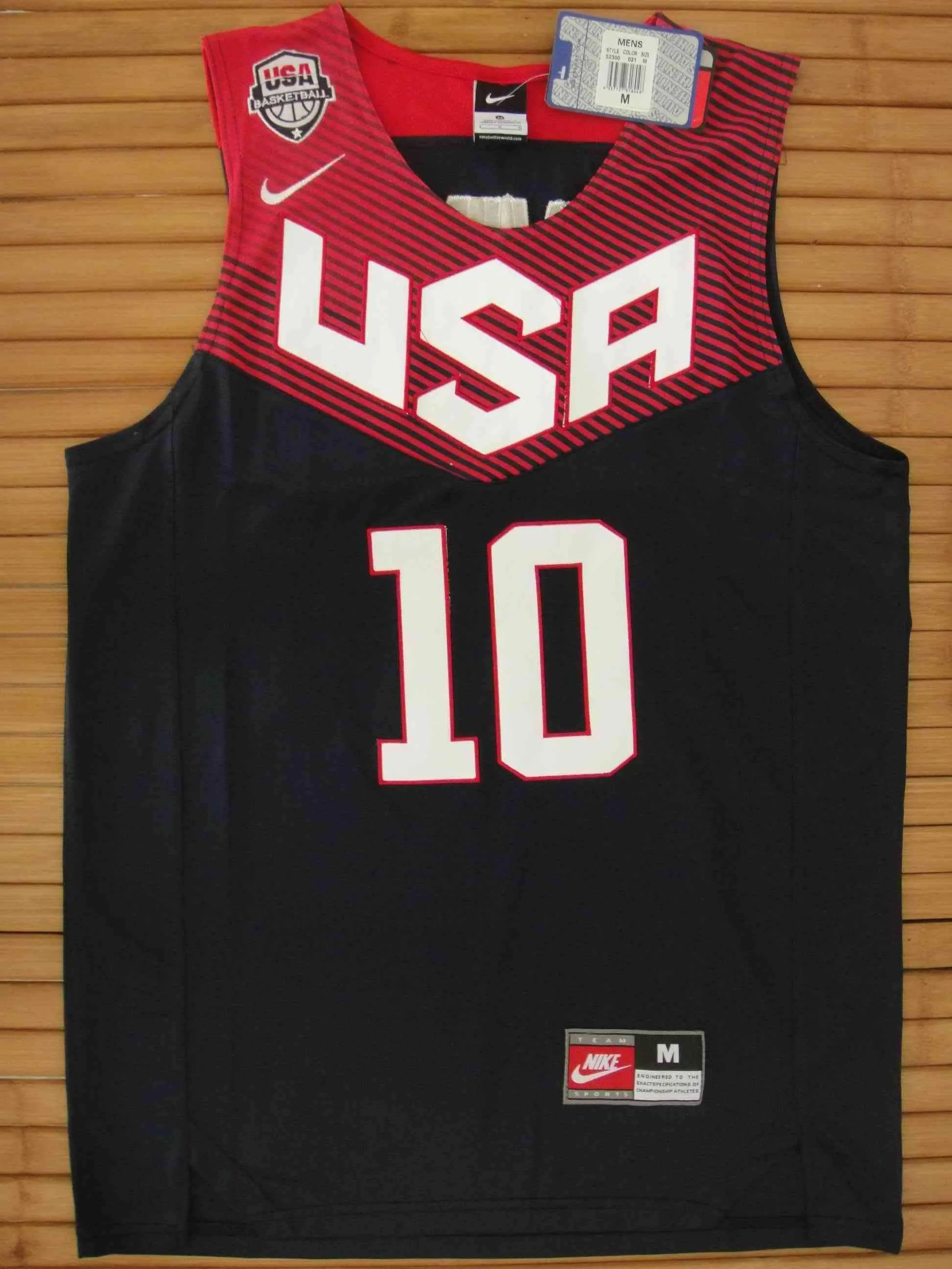 Men 10 Kyrie Irving Jersey Black Team USA Swingman Fanatics