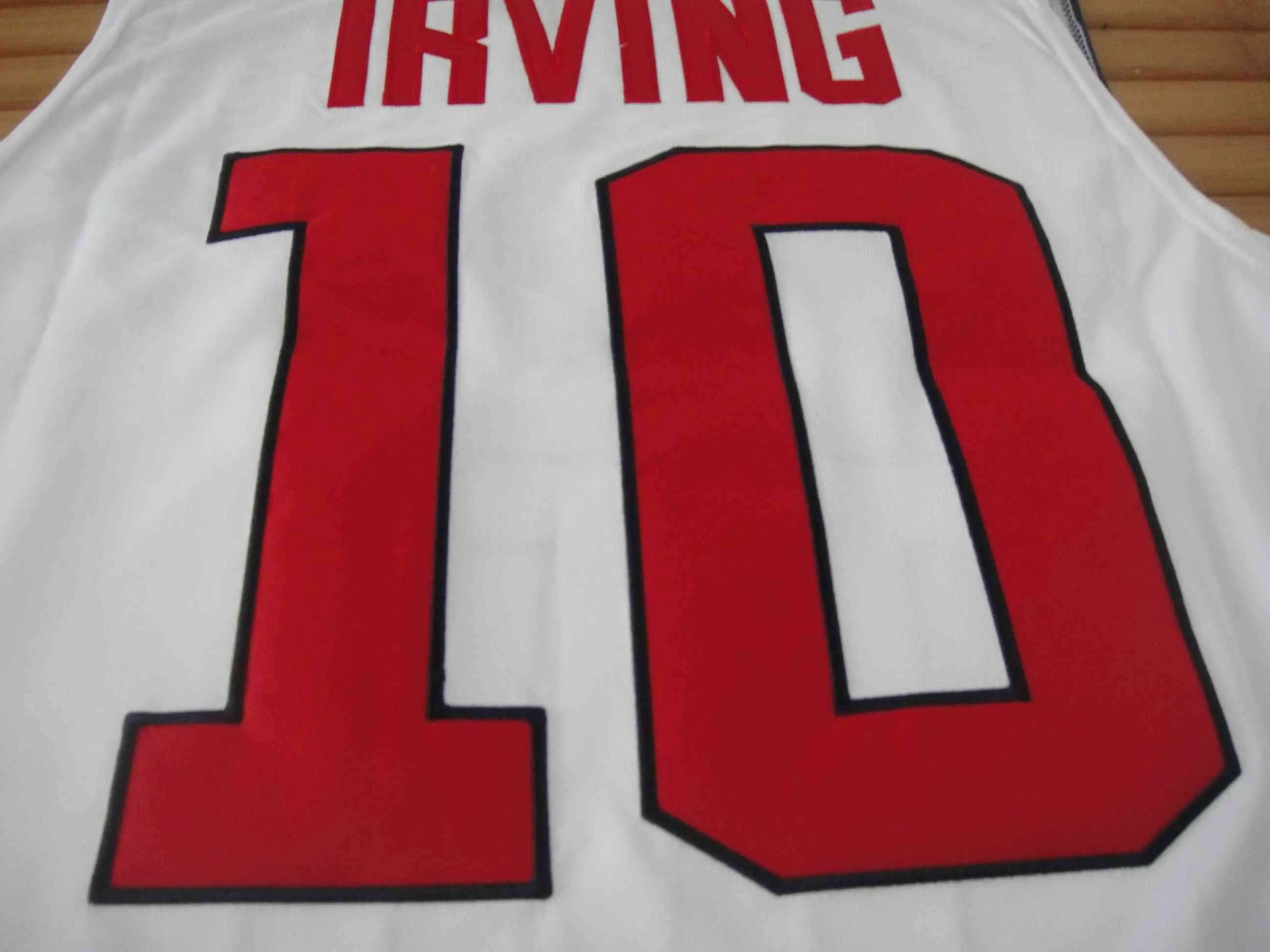 Men 10 Kyrie Irving Jersey White Team USA Swingman Fanatics