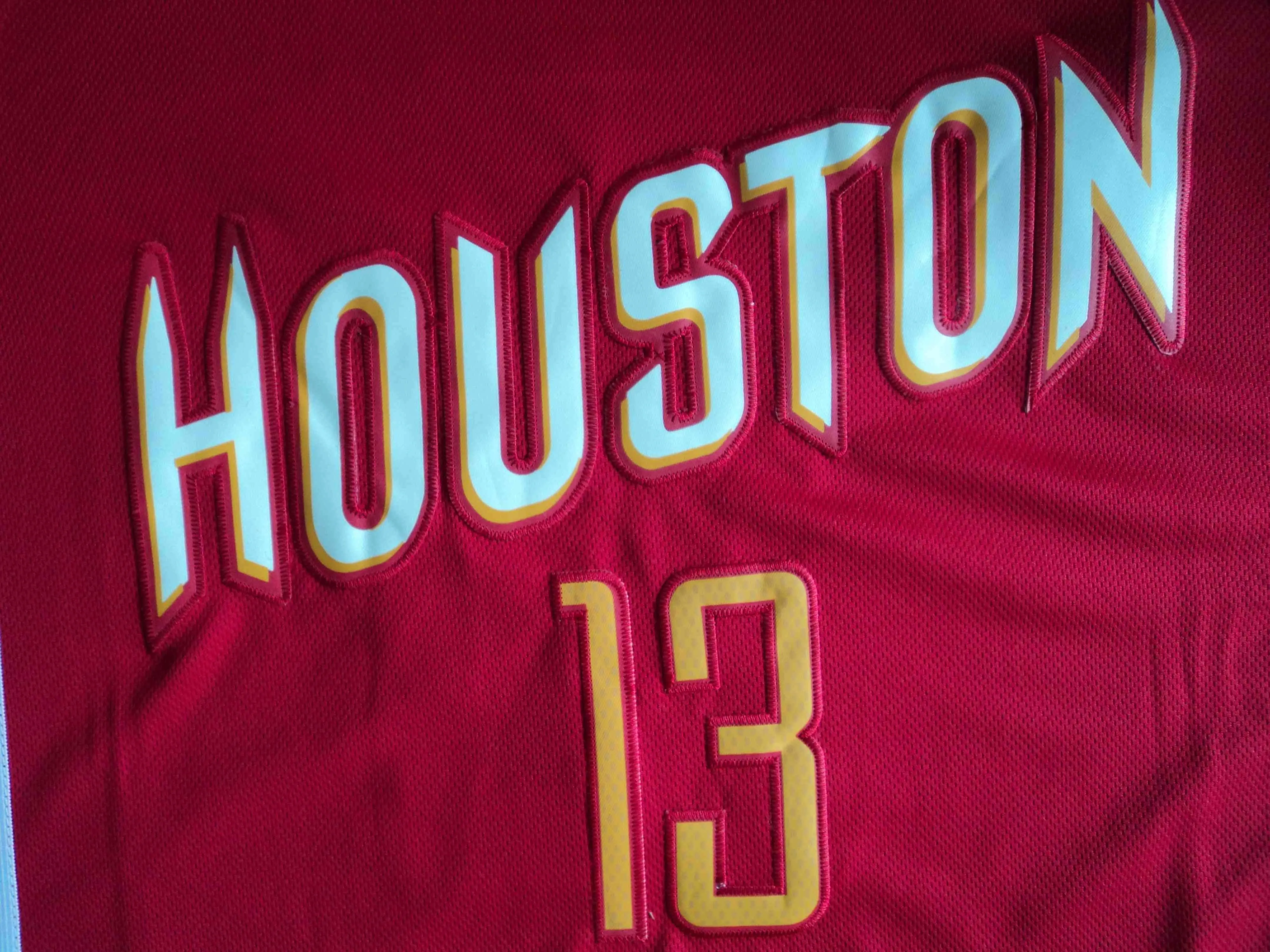Men 13 James Harden Swingman Jersey Red Yellow Houston Rockets Fanatics