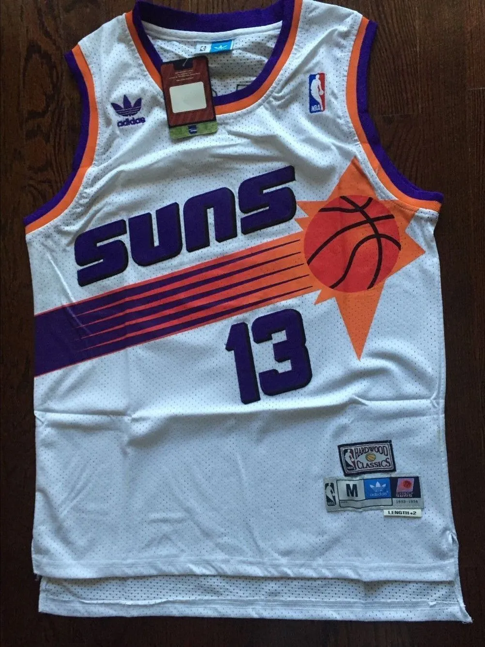 Men 13 Steve Nash Jersey White Phoenix Suns Throwback Swingman Jersey