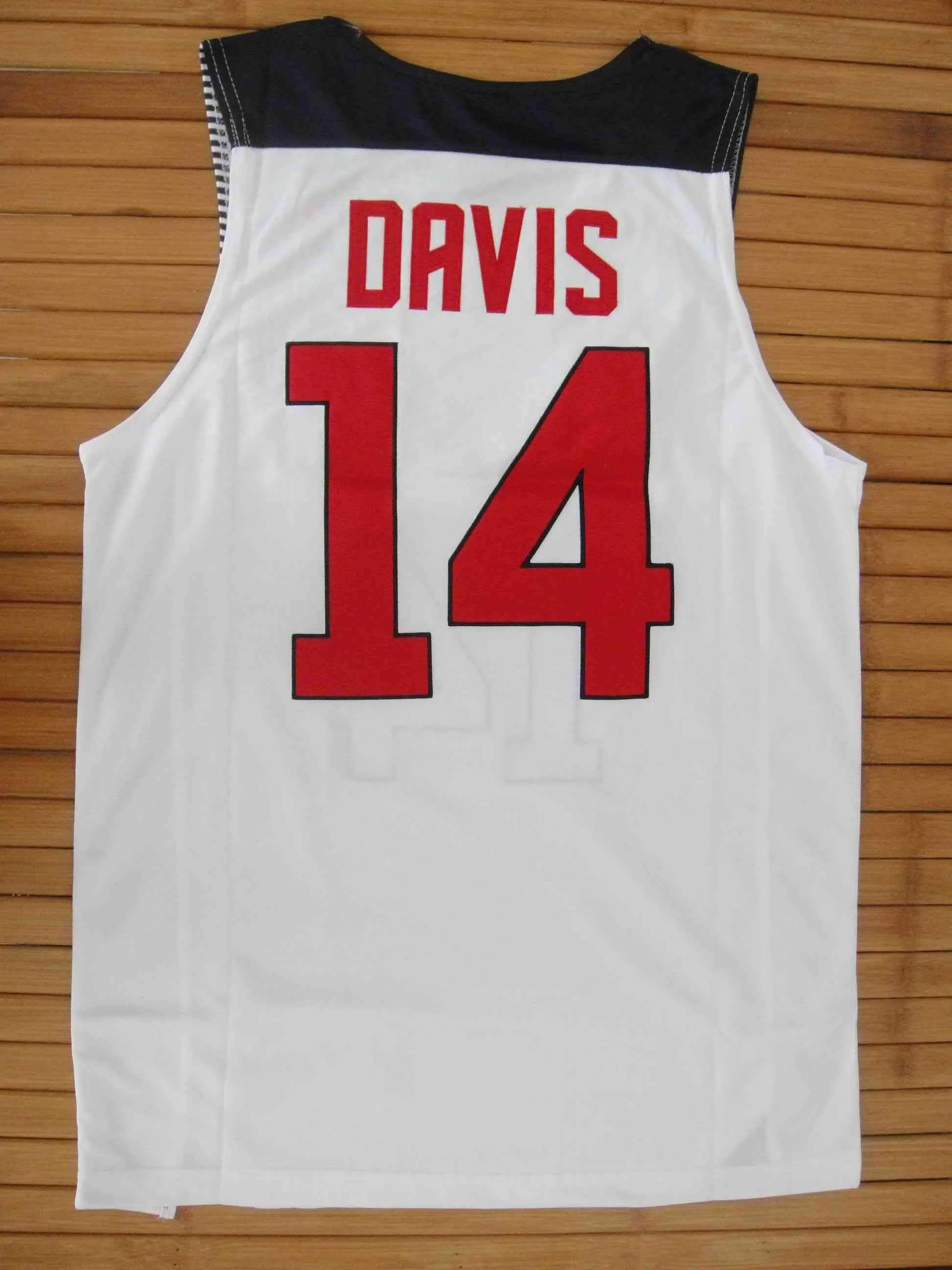 Men 14 Anthony Davis Jersey White Team USA Swingman Fanatics