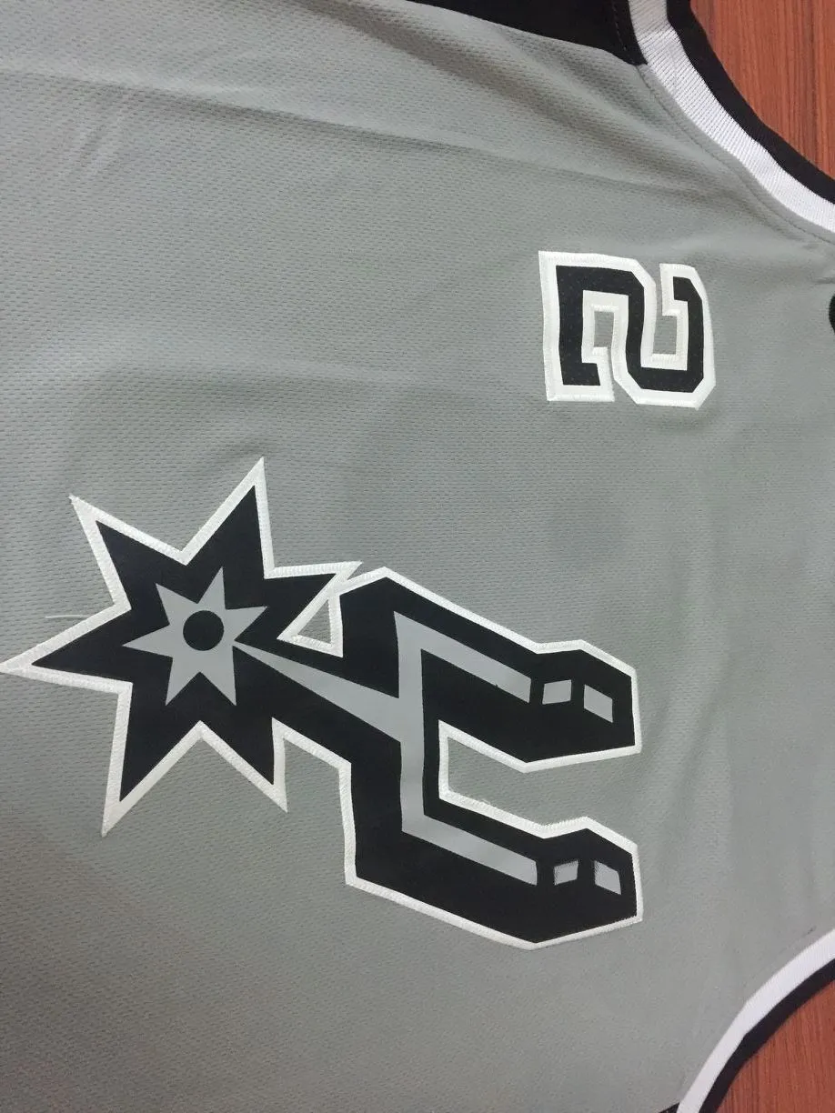 Men 2 Kawhi Leonard Jersey Gray San Antonio Spurs Swingman Jersey Fanatics
