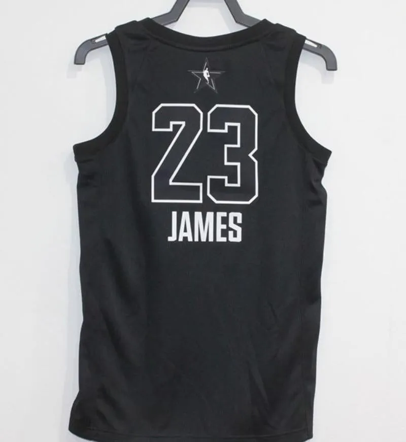 Men 2018 All Star CAVS 23Lebron James Jersey Black Cleveland Cavaliers