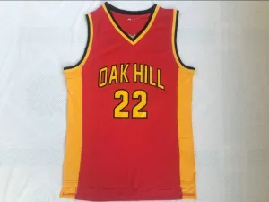 Men 22 Carmelo Anthony Jersey Red Oak Hill Swingman Jersey Fanatics