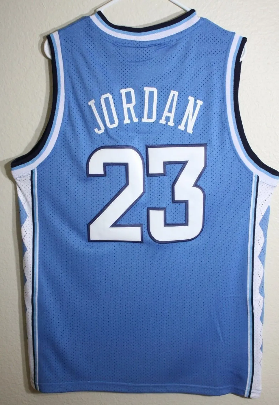 Men 23 Michael Jordan Jersey Blue North Carolina Tar Heels Throwback