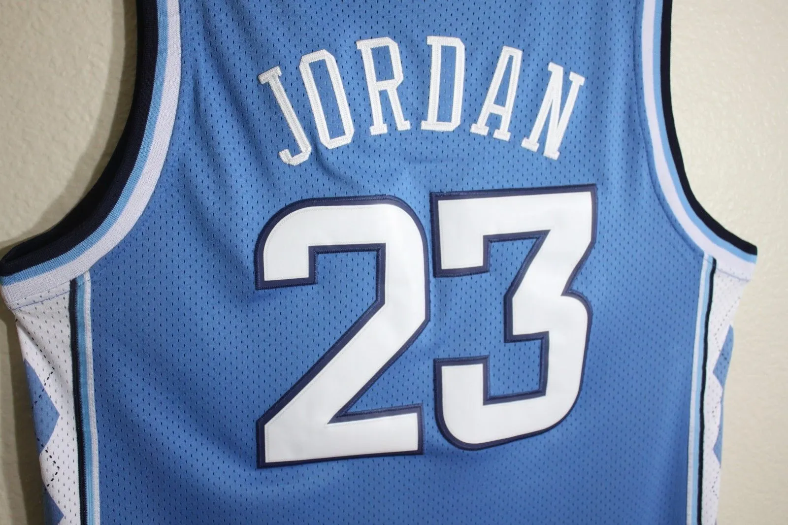 Men 23 Michael Jordan Jersey Blue North Carolina Tar Heels Throwback