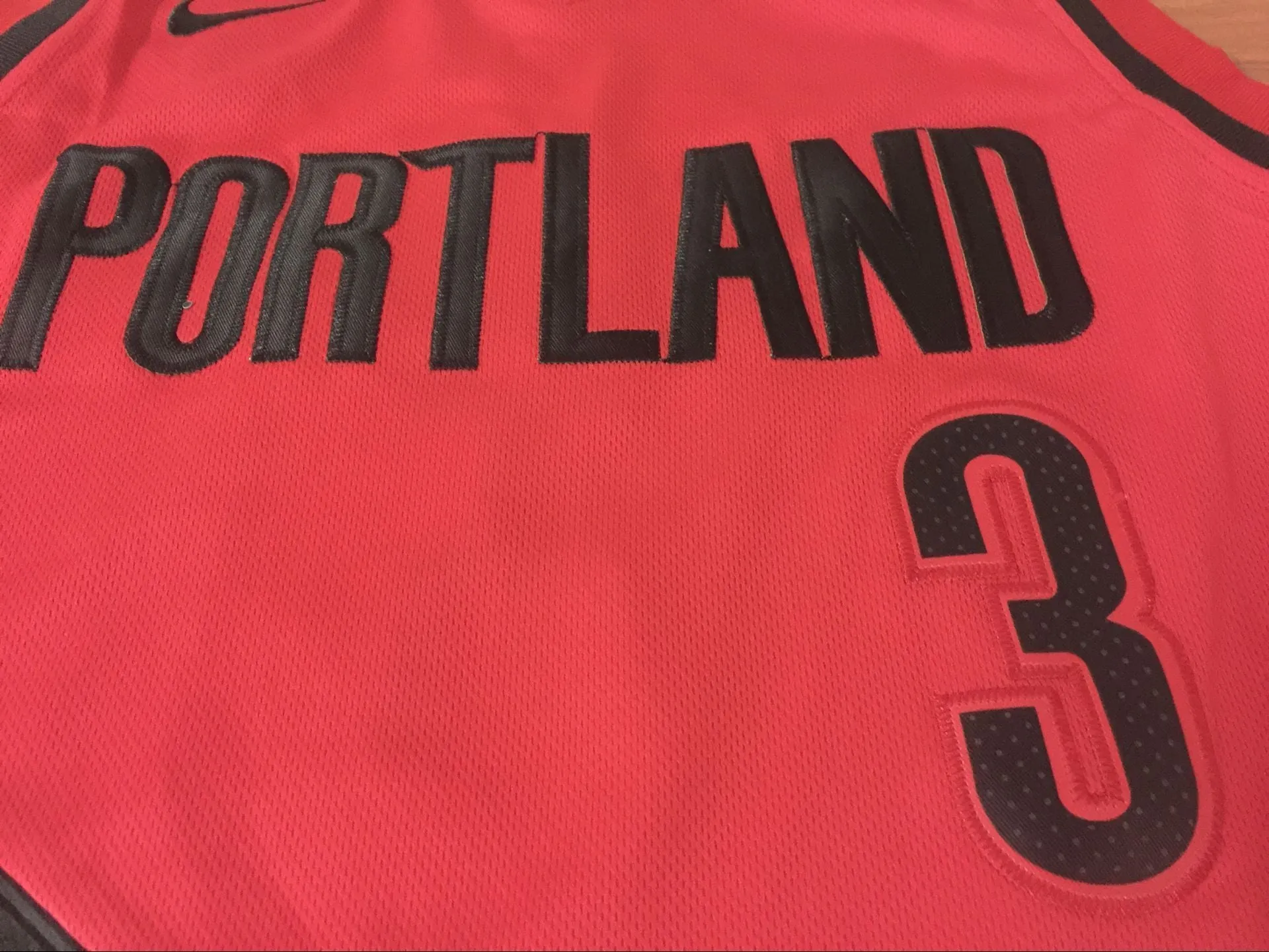 Men 3 C J McCollum Jersey Red Portland Trail Blazers Jersey Fanatics