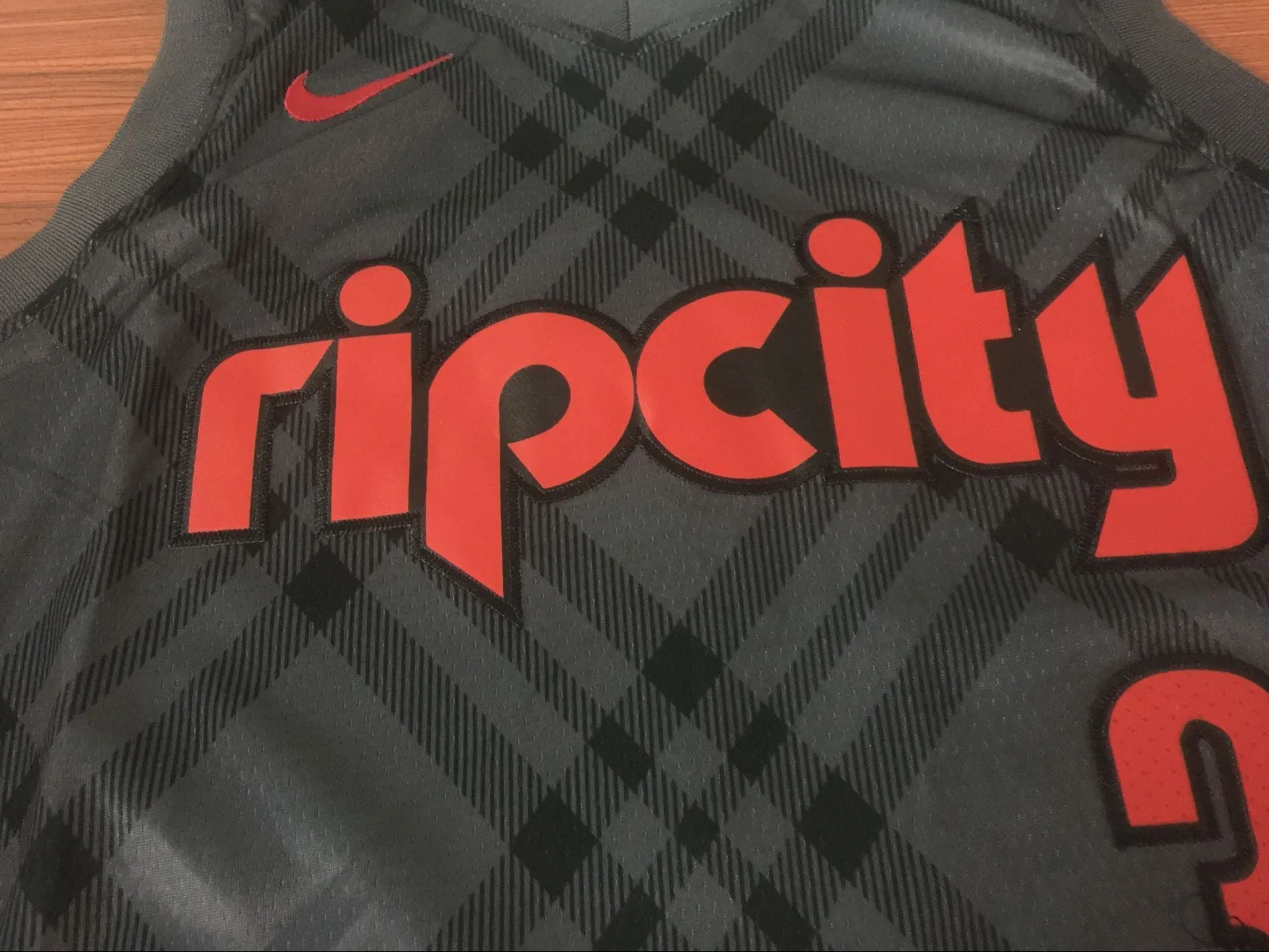 Men 3 C J McCollum Jersey Rip City White Portland Trail Blazers Jersey